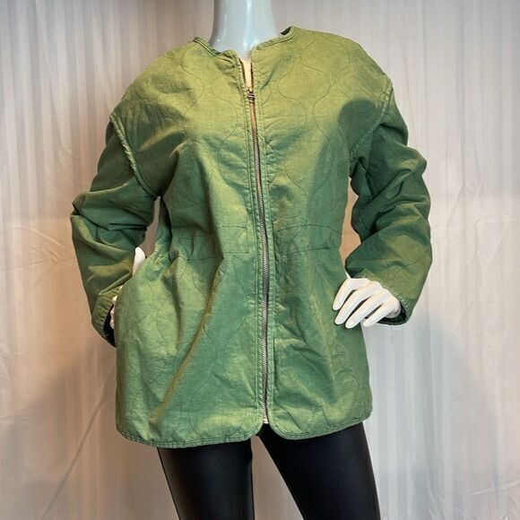 Universal Thread Jackets & Blazers - UNIVERSAL THREAD Sage Green Zip Up Jacket Patch Pocket Size M